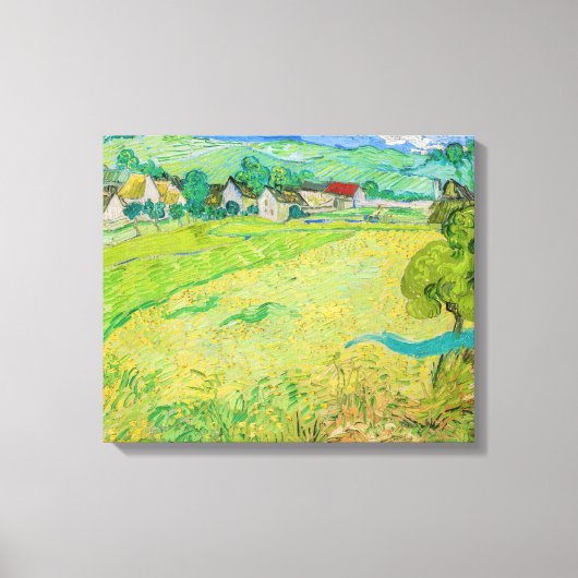 Vincent van Gogh - Uitzicht van Vessenots bij Auve Canvas Afdruk (Voorkant)