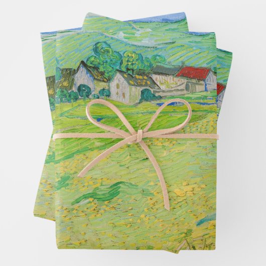 Vincent van Gogh - Uitzicht van Vessenots bij Auve Inpakpapier Vel (In situ)