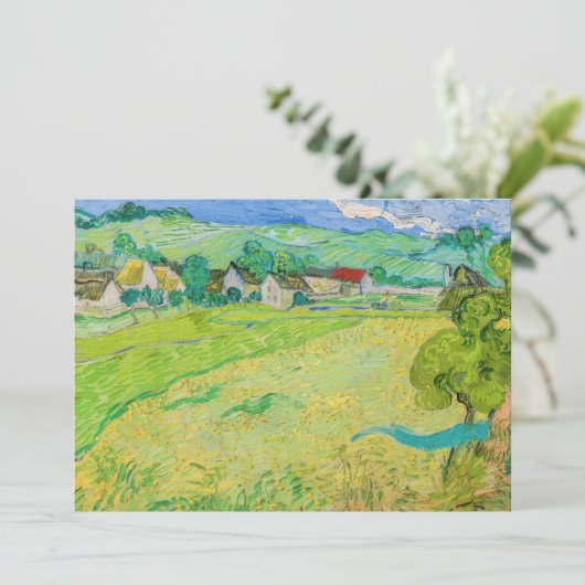 Vincent van Gogh - Uitzicht van Vessenots bij Auve Kaart (Staand voorkant)