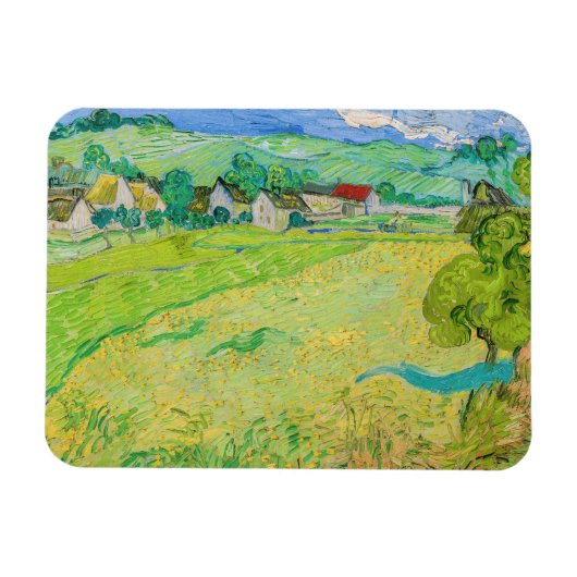 Vincent van Gogh - Uitzicht van Vessenots bij Auve Magneet (Horizontaal)