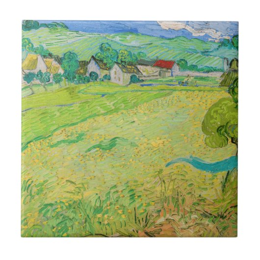 Vincent van Gogh - Uitzicht van Vessenots bij Auve Tegeltje (Voorkant)