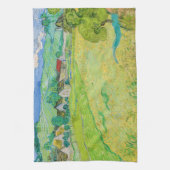 Vincent van Gogh - Uitzicht van Vessenots bij Auve Theedoek (Verticaal)