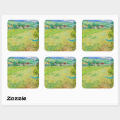 Vincent van Gogh - Uitzicht van Vessenots bij Auve Vierkante Sticker (Vel)