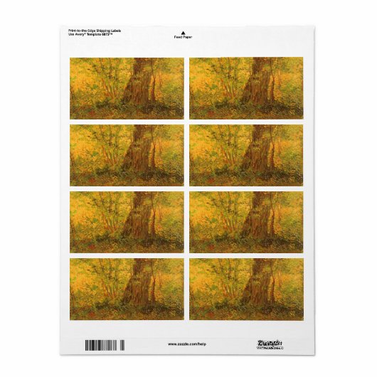 Vincent van Gogh - Undergrowth Etiket (Full Sheet)