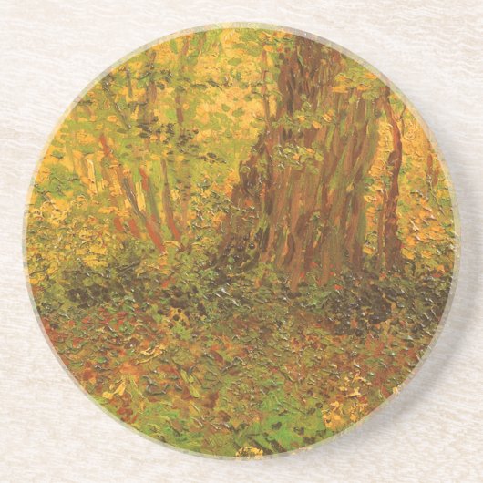 Vincent van Gogh - Undergrowth Zandsteen Onderzetter (Voorkant)