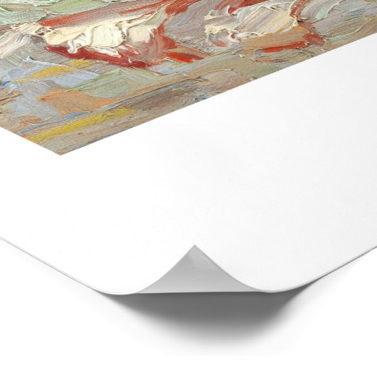 Vincent van Gogh Vaas met Gladioli en Asters Poster (Hoek)