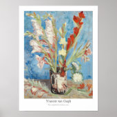 Vincent van Gogh Vaas met Gladioli en Asters Poster (Voorkant)