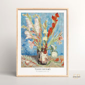 Vincent van Gogh Vaas met Gladioli en Asters Poster