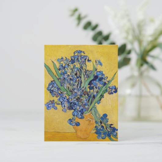 Vincent van Gogh - Vaas met Irissen Briefkaart (Staand voorkant)