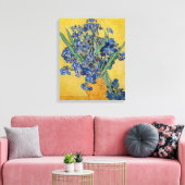 Vincent van Gogh - Vaas met Irissen Canvas Afdruk (Insitu (Woonkamer))