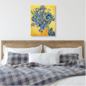 Vincent van Gogh - Vaas met Irissen Canvas Afdruk (Insitu (Slaapkamer))