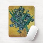 Vincent van Gogh - Vaas met irissen Gele achtergro Muismat (Met muis)