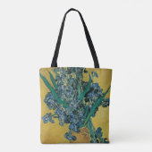 Vincent van Gogh - Vaas met irissen Gele achtergro Tote Bag (Achterkant)