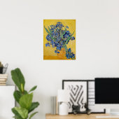 Vincent van Gogh - Vaas met irissen Poster (Thuiskantoor)