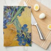 Vincent van Gogh - Vaas met irissen Theedoek (Quarter Fold)