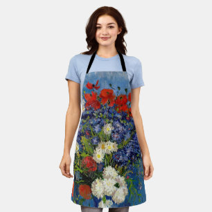 Vincent van Gogh - Vaas met korenbloemen en klapro Schort