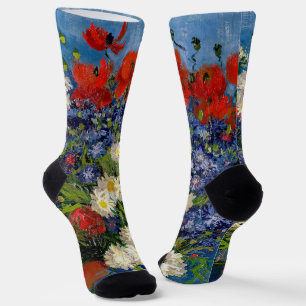 Vincent van Gogh - Vaas met korenbloemen & klaproz Sokken