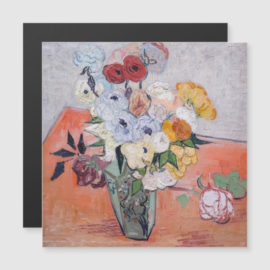 Vincent van Gogh - Vaas met rozen & anemoon (Voorkant / Achterkant)