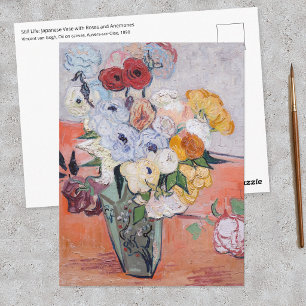 Vincent van Gogh - Vaas met rozen & anemoon Briefkaart
