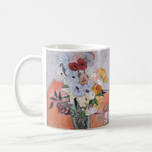 Vincent van Gogh - Vaas met rozen & anemoon Koffiemok