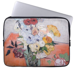 Vincent van Gogh - Vaas met rozen & anemoon Laptop Sleeve