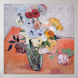 Vincent van Gogh - Vaas met rozen & anemoon Poster
