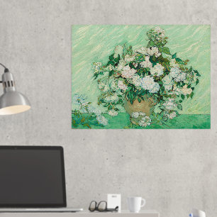 Vincent van Gogh, Vaas met Rozen, Rozen in de vaas Folie Afdrukken