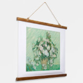 Vincent van Gogh, Vaas met Rozen, Rozen in de vaas Hangend Wandkleed (Gebogen)