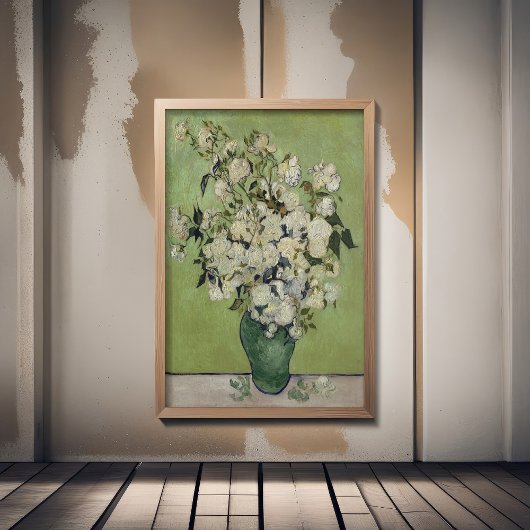 Vincent van Gogh, Vaas met Rozen, Rozen in de vaas Poster