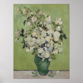 Vincent van Gogh, Vaas met Rozen, Rozen in de vaas Poster (Voorkant)