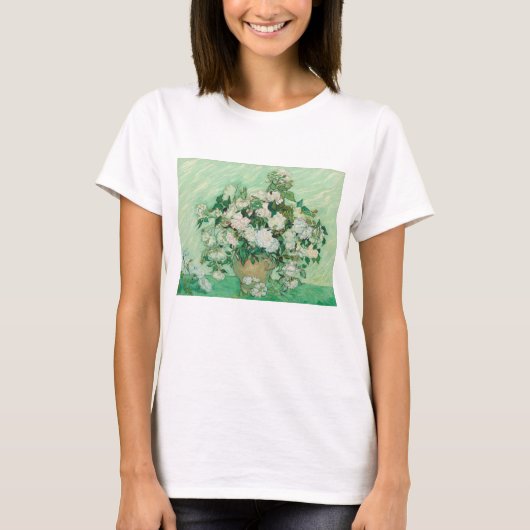 Vincent van Gogh, Vaas met Rozen, Rozen in de vaas T-shirt (Voorkant)