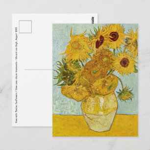 Vincent Van Gogh - Vaas met twaalf zonnebloemen Briefkaart