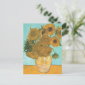 Vincent van Gogh - Vaas met twaalf zonnebloemen Briefkaart (Staand voorkant)