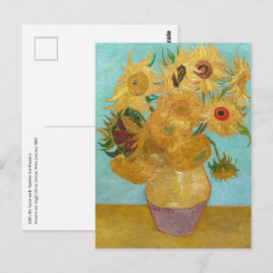 Vincent Van Gogh - Vaas met twaalf zonnebloemen Briefkaart