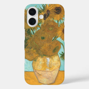 Vincent van Gogh - Vaas met twaalf zonnebloemen iPhone 16 Hoesje