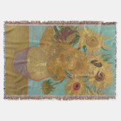Vincent van Gogh - Vaas met twaalf zonnebloemen Deken (Voorkant)