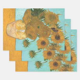 Vincent van Gogh - Vaas met twaalf zonnebloemen Inpakpapier Vel