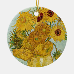 Vincent Van Gogh - Vaas met twaalf zonnebloemen Keramisch Ornament