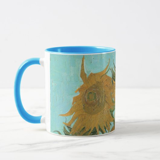 Vincent van Gogh - Vaas met twaalf zonnebloemen Mok (Links)