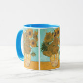 Vincent van Gogh - Vaas met twaalf zonnebloemen Mok (Voorkant links)