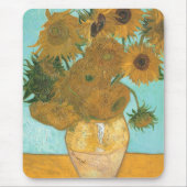 Vincent van Gogh - Vaas met twaalf zonnebloemen Muismat (Voorkant)