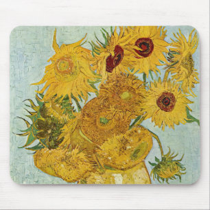 Vincent Van Gogh - Vaas met twaalf zonnebloemen Muismat