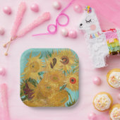 Vincent Van Gogh - Vaas met twaalf zonnebloemen Papieren Bordje (Feest)