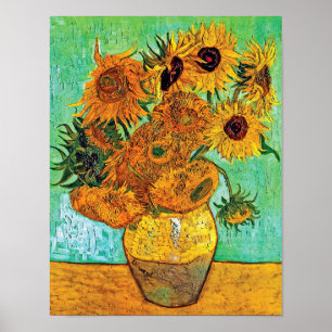 Vincent Van Gogh - Vaas Met Twaalf Zonnebloemen Poster