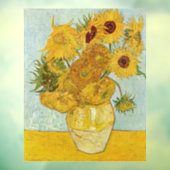 Vincent Van Gogh - Vaas met twaalf zonnebloemen Raamsticker (Vel 3)