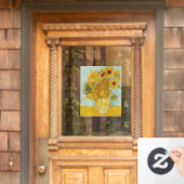 Vincent Van Gogh - Vaas met twaalf zonnebloemen Raamsticker (Huis Deur)