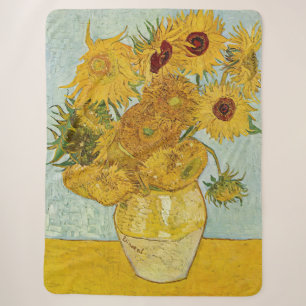 Vincent Van Gogh - Vaas met twaalf zonnebloemen Sherpa Deken