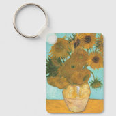 Vincent van Gogh - Vaas met twaalf zonnebloemen Sleutelhanger (Voorkant)