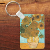 Vincent van Gogh - Vaas met twaalf zonnebloemen Sleutelhanger (Voorkant)