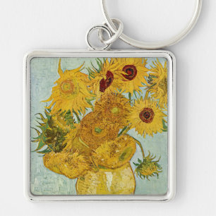 Vincent Van Gogh - Vaas met twaalf zonnebloemen Sleutelhanger